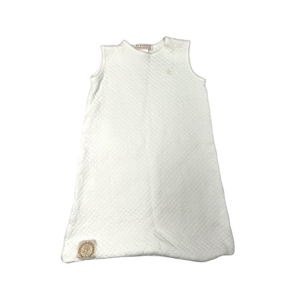The Beaufort Bonnet Company textured pima cotton sleep sack Size 0-6M white soft